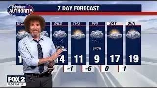 I Made A Video Of Bob Ross Doing The 7 Day Forecast ￼For Fox 2 Detroit ￼On Monday January 26  2026 