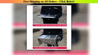 Stainless Steel Barbecue Stove Outdoor Charcoal Folding Barbecue Rack Household Small  Folding