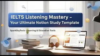 IELTS Listening Mastery Template | Get Band 7-9 with This Notion Study Guide