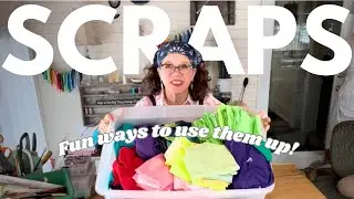 Fabric Scraps Remade into Floor Cushion/Meditation Pillow using Upcycled T-Shirts and Batting Scraps