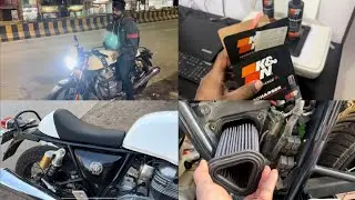 Apni GT Ke K&N Air Filter Ko Clean Kiya K&N Filter Cleaning Kit Se || Meri Bike Ka New Seat Cover ||