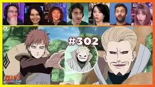 Naruto Shippuden Episode 302 | Gaara vs Mizukage | Reaction Mashup ナルト 疾風伝