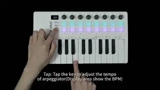 Besser Controlador Teclado Midi Usb 25 Teclas Con 16 Almohadi