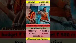 Chaava vs adipurush movie box office collection 8 days | chava 8 days collection 🔥#aa
