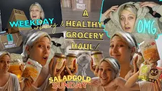 SUNDAY VLOG✓ DAY IN THE LIFE! | WEEKDAY UNBOXING & A HEALTHY GROCERY HAUL! WHAT I BUY!