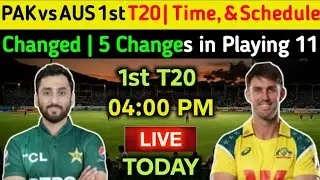 Pakistan Playing 11 for 1st T20 against Australia | Pakistan vs Australia 1st T20 Live | Pak vs Aus