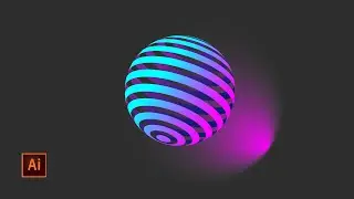 Create 3D Globe Spiral  Adobe Illustrator Tutorial