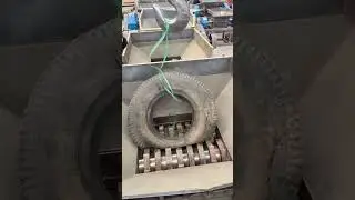 Truck tire shredder/tire cutter machine#tirecutter#tireshredder