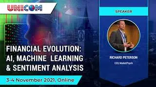 Richard Peterson speaking at Financial Evolution: AI, Machine Learning & Sentiment Analysis