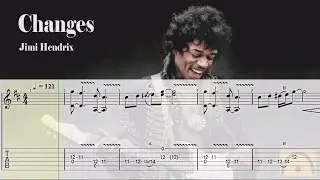 Changes - Jimi Hendrix | Backing Track | Guitar Tab