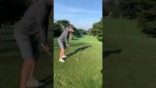 4 iron golf swing at Golden Gate Park GC San Francisco California
