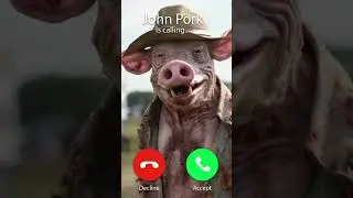 John Pork is Calling in OHIO!  🐽 #shorts #johnpork #pixar #creepypasta #ohio #inohio #pig #pigman