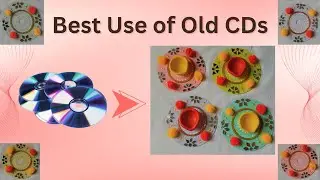 😱Waste CD Se Banaye Beautiful Diya Base | Best Out of Waste #craftideas #longvideo #youtube #diy