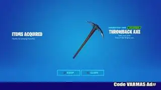 Claimed Free OG Throwback Pickaxe in Fortnite