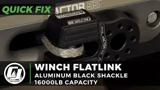 Safer recovery with Factor 55 FlatLink Black Winch Shackle