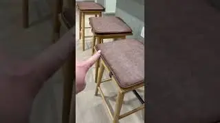 Прочный, высокий, как столешница, деревянный барный стул со съёмным сиденьем! #барныестулы #дом #...