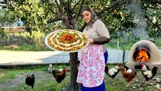 Potato Kashk Cooked Over Wood Fire | Village Kitchen