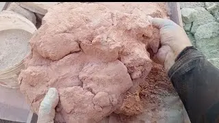 ASMR  || pure cotton Red Mud Dirt crumbling|| HBD 🎂 @maahislive3306 Many many happy returns Day 🎊