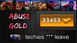 Super Gold Abuse with Techies 1vs5 Rampage | Dota 2