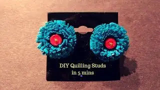 How to make DIY Quilling Earrings | DIY Quilling Studs