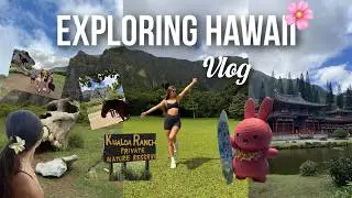 PERFECT day exploring HAWAII 𓆉⋆｡˚⋆❀ 🐚🫧𓇼 ˖°| Kualoa ranch, byodo temple, botanical garden, shopping
