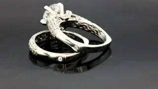 Valina Pave Engagement Ring Style #10492