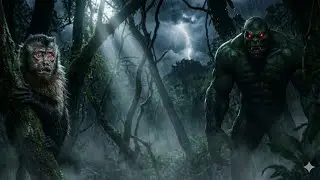 Halk aur Monkey | Jungle ki Khofnaak Dastaan#funnyhoofs #funny #animals 