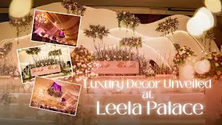 Lavender&ndash;Mocha Magic at Leela Palace ✨ A Fluid Luxury Reception Decor Transformation