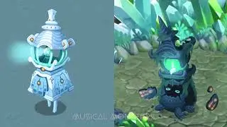 Major Arcorina & Mirro Arcorina &ndash; All Sounds & Animations on Bone Island | My Singing Monsters