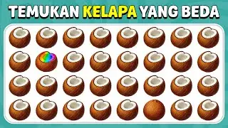 Temukan Emoji Yang Beda - Buah Tropis 🍋🥝🍊 | 30 Level | Mudah, Sedang, Sulit | Kuis Lebah