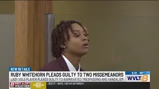 Tennessee&rsquo;s Ruby Whitehorn pleads guilty to lesser charges in assault case