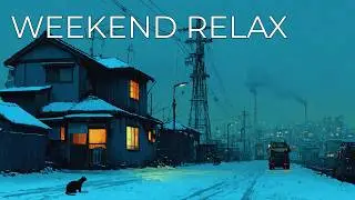 Friday Night Snow ❄️ Mellow Lofi Ambient | Focus & Weekend Relax