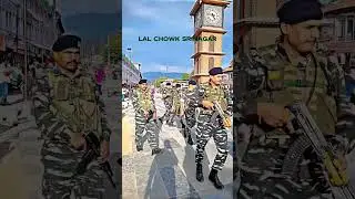 CRPF soldiers drill at Lal Chowk Srinagar #CRPF #indianarmy #armylover #bsf #kashmir #armystatus