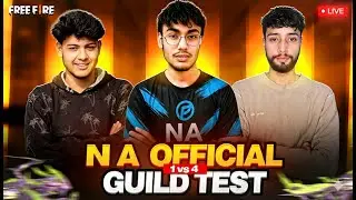NA OFFICIAL 1VS4 GUILD TEST 🔥 || FREE FIRE LIVE GUILD TEST 🤯#freefirelive #shortlive #shortsfeed