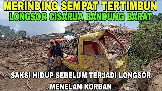 MERINDING..!! Sempat Tertimbun Longsor Cisarua Bandung barat Korban Selamat Terasa di ung...
