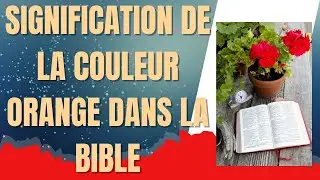 Signification de la couleur orange dans la bible