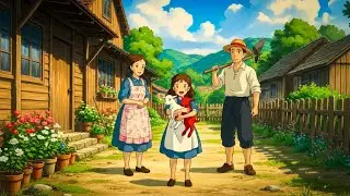 A Day in a Ghibli Village | Calm Ghibli-Style Animation