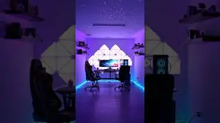 Futuristic Gaming Room With Radiant Lights And Immersive Full Setup ✨ #shorts #gamingsetup