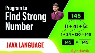 Find strong number in java. || java || Coding || Programming || Logic || programming  language