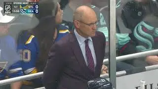 Jessica Campbell makes her official debut as the first female coach in NHL history 🔥