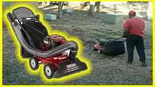 Craftsman Yard Vacuum in action - Cleaning up Leaves - Leaf Clean up