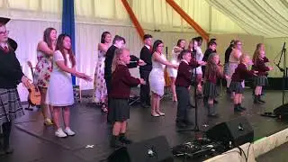 Holy Family Deaf Choir & DeafTones performing at Áras an Uachtaráin