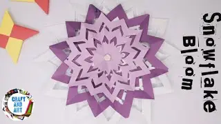 Winter Blossom: snowflake paper flowers ❄️ 