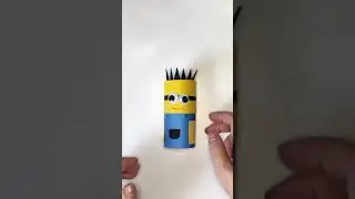 Toilet Paper Roll Crafts - Minion #shorts