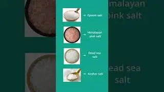 Types of Bath Salt  #shorts #bathsalt