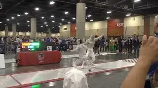 Summer Nationals 2023 SMS - L16 - Jason Bae USA v Konstantin Lokhanov FIE (Angle 1)