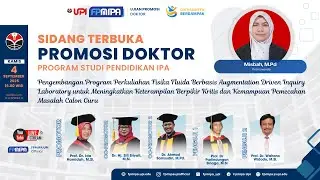 UJIAN PROMOSI DOKTOR FPMIPA UPI | PENDIDIKAN IPA | MISBAH