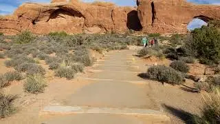 North Window, South Window, and Turret Arch loop trail in Arches National Park - Moab, Utah