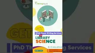 GET PhD Thesis Writing on LIBRARY SCIENCE #libraryscience #phd #thesiswritingservices #phdthesis