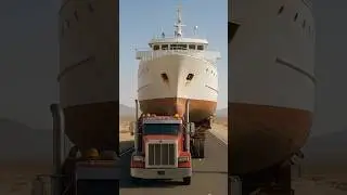 a massive ship transport by a heavy trunk